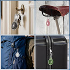 AirTag Holder with 304 Carabiner, 4 Pack IPX8 Waterproof Shockproof PC Hard Case - Image 7