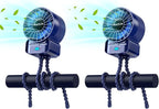 2 Pack Multifunctional Portable Stroller Fan 4 Speed 6600rpm High Speed Usb by AaoLin