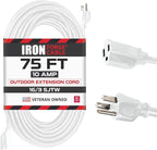 Iron Forge Cable Weatherproof 75 Ft Outdoor Extension Cord by IronForgeCable