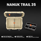 NANUK Trail 35 – 38.8 L Waterproof Gear Case – Modular Cargo Case - Image 2