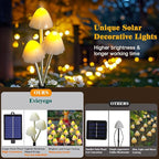 Solar Mushroom Lights for Outside, Unique Mushroom Garden Decor Gifts, Cute - Image 6