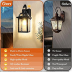 BesLowe Dusk to Dawn Outdoor Wall Lights, Exterior Lighting Fixtures Wall Mount - Image 4