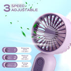 Rossesay 6 Pcs Mini Portable Fan Bulk Cute Handheld Lightweight Small Little - Image 3