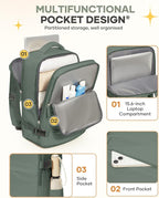 coofay Travel Backpack For Women Men Airline Approved Carry On Backpack Flight - Image 5