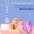 4 Pack for AirTag Bracelet & Air tag Necklace, Soft Silicone Wristband Air Tag - Image 2