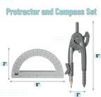Mr. Pen- Geometry Compass and Protractor Set, 6 Inch Compass, 6 Inch Protractor - Image 2