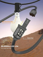 G40 Outdoor Globe Lights, 25FT Globe Christmas Lights - Image 3