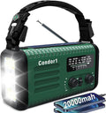 NOAA Weather Radio 20000mAh Battery Powered｜Solar Hand Crank Emergency Radio by Geartist