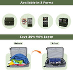 Surblue Hanging Closet Storage Bag Collapsible 3-Shelf Washable Oxford Fabric - Image 4