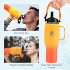 RAYMYLO Insulated Water Bottle 40oz, Stainless Steel Water Bottle - Image 3