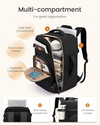 LOVEVOOK 50L Travel Backpack for Women Men, TSA Personal Item Travel Bag Fits - Image 3