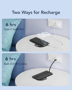 VRURC Portable Charger with Built in Cables, Slim Power Bank 10000mAh, USB C - Image 5