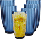 Acrylic Mixed Colors Highball Cups | Plastic Reusable Tumblers | 20oz | by AKMQYM