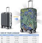 Van Gogh Irises Flower Luggage Cover, Elastic Suitcase Protector - Image 6