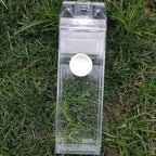 Jinberry 500ml/17Oz Cute Clear Milk Carton Water Bottle Portable Drinkware - Image 6