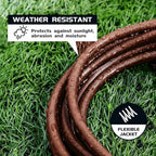 8FT Brown Outdoor Extension Cord-16/3 SJTW Durable Extension Cord - Image 4
