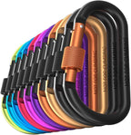 Carago Carabiner Clips with Screw Gate, 10 Pack Carabiners Hiking Clips with by Unknown
