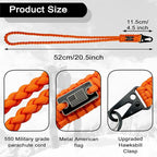 DDOUT Heavy Duty Paracord Lanyard 550 Paracord Braided Keychain - Image 2