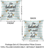 Swono Motivational Quote Pack of 2 Decorative Throw Pillow Covers Cushion Covers - Image 6
