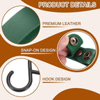 uxcell 5pcs PU Leather Hooks, S-Shape Hooks - Image 3
