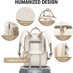 LOVEVOOK Laptop Backpack for Women, 15.6 Inch Laptop Bag - Image 3
