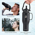 RAYMYLO Insulated Water Bottle 40oz, Stainless Steel Water Bottle - Image 3