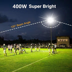 XYCN 2pack 400W LED Flood Lights Outdoor, 5000K Daylight White 50000LM Super - Image 7