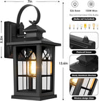 2-Pack Dusk to Dawn Outdoor Wall Light Fixtures, Aluminum Exterior Lighting - Image 7