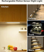 Under Cabinet Lighting 4 Inches Rechargeable Motion Sensor Light Indoor - Image 7