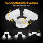 LUTEC 32W 3500LM Integrated Dual-Head LED Flood Light Outdoor, Switch - Image 4