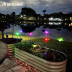 Anordsem Solar Garden Lights Outdoor: 6 Waterproof PVC Insect Stake Light Heads - Image 7