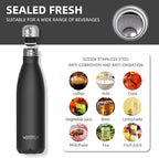 WATERSY Stainless Steel water bottles, 17oz/500ml Insulated Water Bottles - Image 8