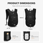 Ultra-Light Soft Daypack 15L/20L, Cushioned Breathable Back Panel Backpack - Image 5