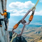 SOB Heavy Duty Steel Carabiner Clips -Auto Locking Climbing Carabiner, - Image 5