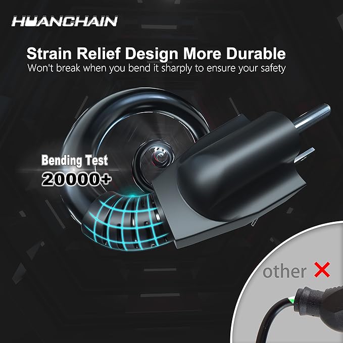 HUANCHAIN Black Outdoor Extension Cord 75 FT Waterproof, Flexible 16/3 Gauge - Image 3