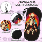 Glasses Case Sunglasses Eyeglass Soft Case Zipper Light Neoprene Pouch - Image 4