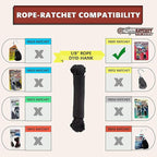 Rope Ratchet 1/8" 50 ft Braided Polyester Utility Cord, Weather Resistant - Image 8