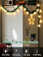 25Ft Outdoor Christmas Lights, Dimmable G40 LED Patio String Lights - Image 5
