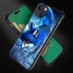 for iPhone 14 Plus Case, Snowy Mountain Fox Lake Pattern Graphic Design Girl - Image 2