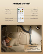 LED Wall Mounted Lights, Rechargeable Wall Sconce Lamps, 3 Color Temps & Remote - Image 2