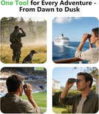8x32 Monocular Telescope for Adults, High Power BAK4 Prism FMC Coating IPX7 - Image 6