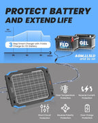 BALDR 12V Solar Battery Charger, 13W Waterproof Dual Sided Battery Maintainer - Image 7