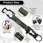 DDOUT Heavy Duty Paracord Lanyard 550 Paracord Braided Keychain - Image 2