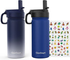 Kids Water Bottle, insulated Stainless Steel Straw Cup by Gonfoam