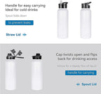 VEGOND 40 oz Insulated Water Bottle Bulk Stainless Steel Metal Water Bottles - Image 5
