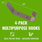 StoreYourBoard 4 Pack Wall Hooks - Image 4