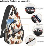 Funny Rooster Print Crossbody Sling Bags - Image 3