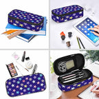 Colorful Stars Pencil Case Woven Stars Purple Blue Red Pencil Bag Pouch Box - Image 6