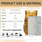 Hiking Backpack With Rain-cover, 30L Travel Backpacks - Image 2