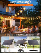 Brightever 200FT Solar String Lights Outdoor Waterproof, Patio Lights Solar - Image 8